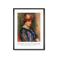 Pierre Auguste Renoir - Jeune femme en corsage bleu, buste 1911