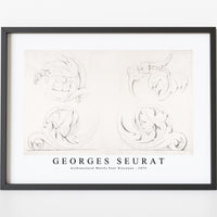 Georges Seurat - Architectural Motifs Four Rinceaux 1875