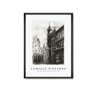 
              Camille Pissarro - Rue Saint-Romain, Rouen, 1st plate 1896
            