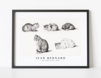 
              Jean Bernard - Five studies of Cats (1812)
            