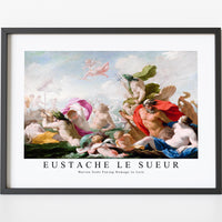 Eustache Le Sueur - Marine Gods Paying Homage to Love