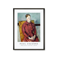 Paul Cezanne - Madame Cézanne in a Yellow Chair 1888-1890