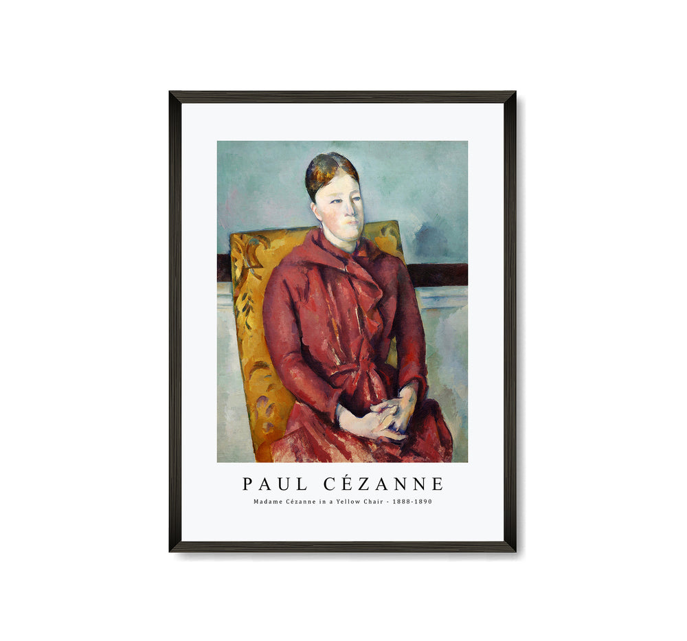 Paul Cezanne - Madame Cézanne in a Yellow Chair 1888-1890