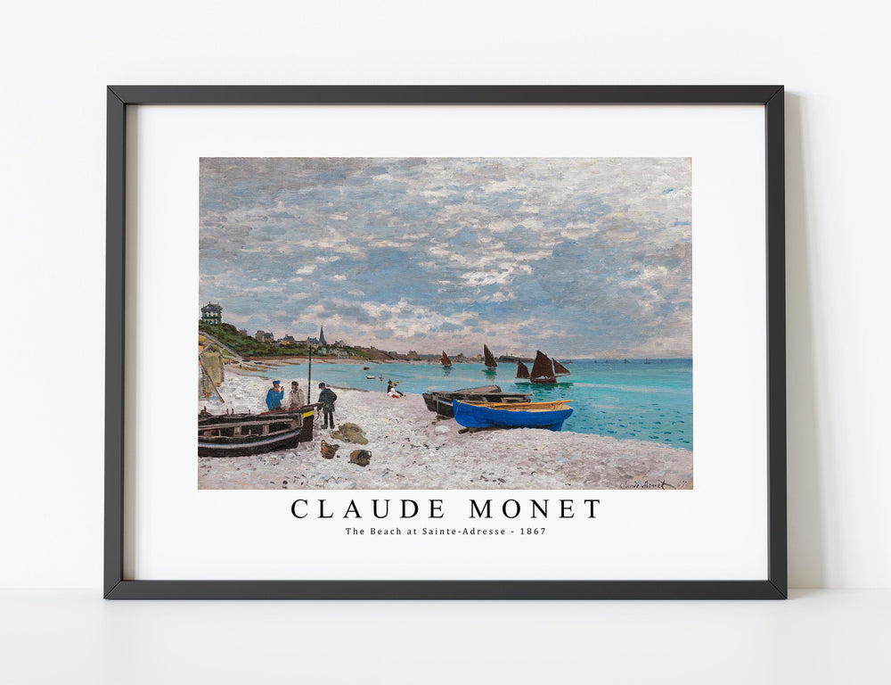 Claude Monet - The Beach at Sainte-Adresse 1867