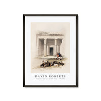 David roberts - Entrance to the caves of Beni Hasan-1796-1864