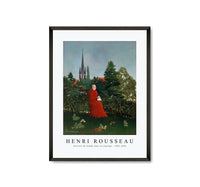 
              Henri Rousseau - Portrait of a Woman in a Landscape (Portrait de femme dans un paysage) 1893-1896
            