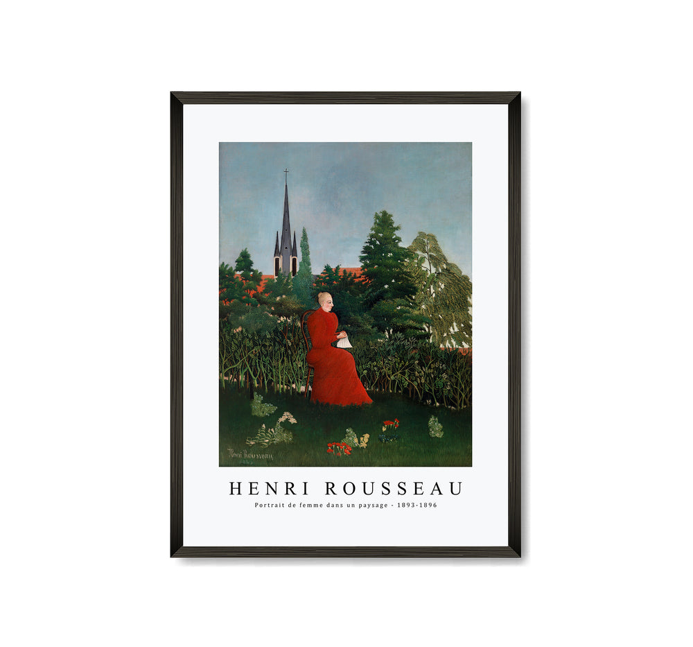 Henri Rousseau - Portrait of a Woman in a Landscape (Portrait de femme dans un paysage) 1893-1896