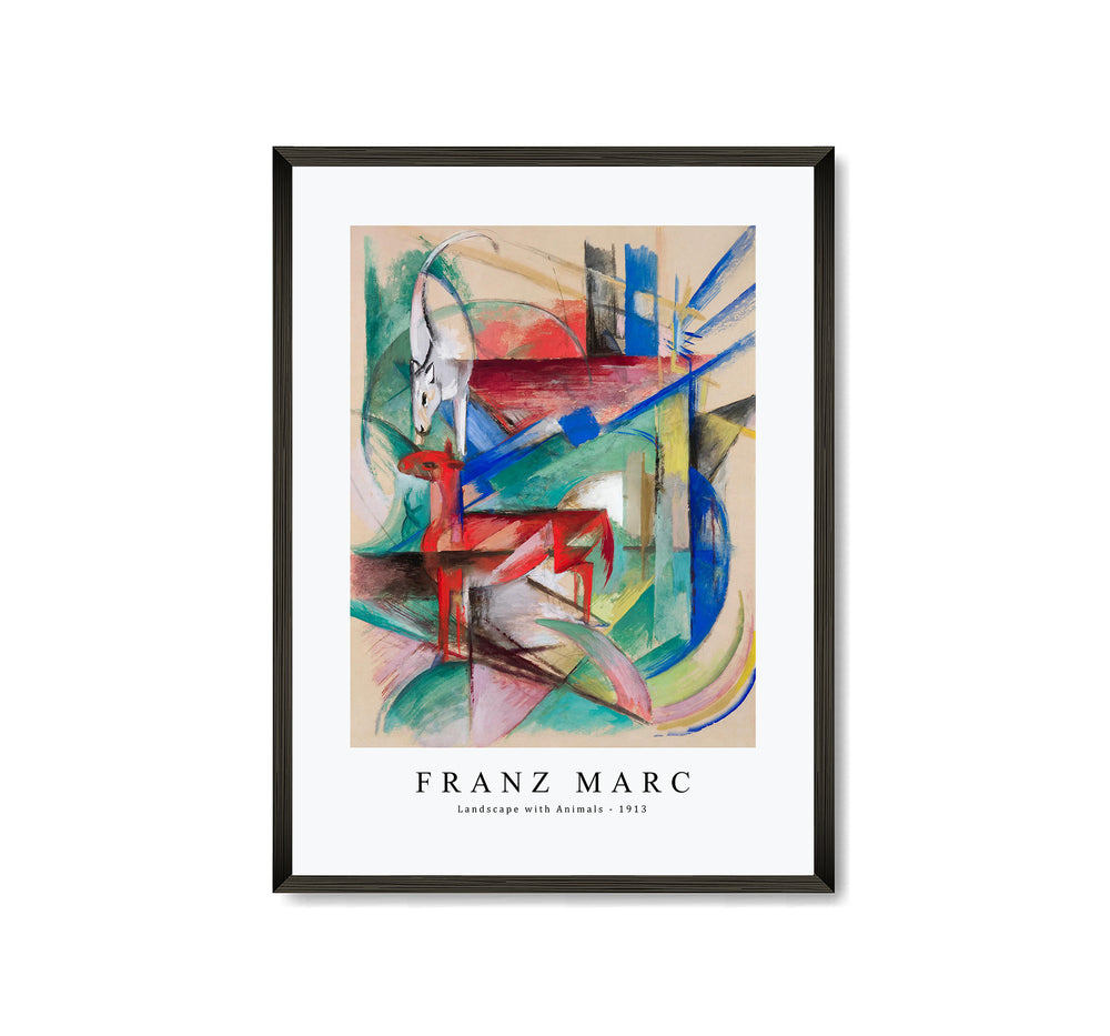 Franz Marc - Landscape with Animals 1913