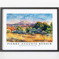 Pierre Auguste Renoir - Montagne Sainte-Victoire (Paysage) 1889