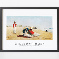winslow homer - East Hampton Beach, Long Island-1874