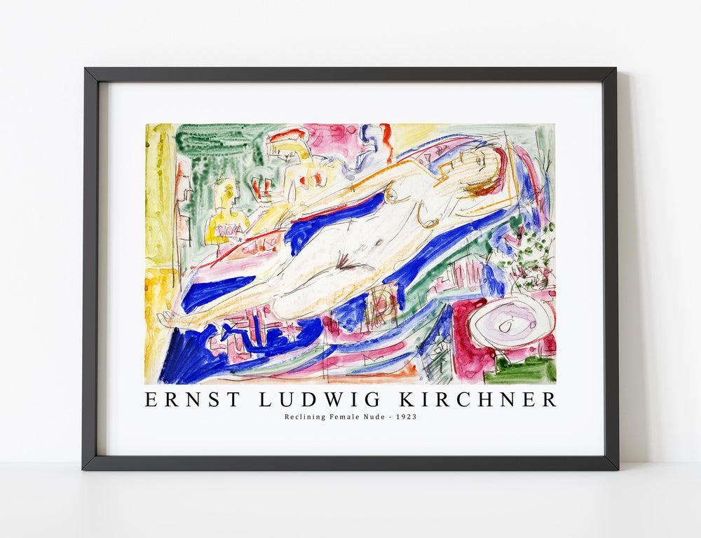 Ernst Ludwig Kirchner - Reclining Female Nude 1923