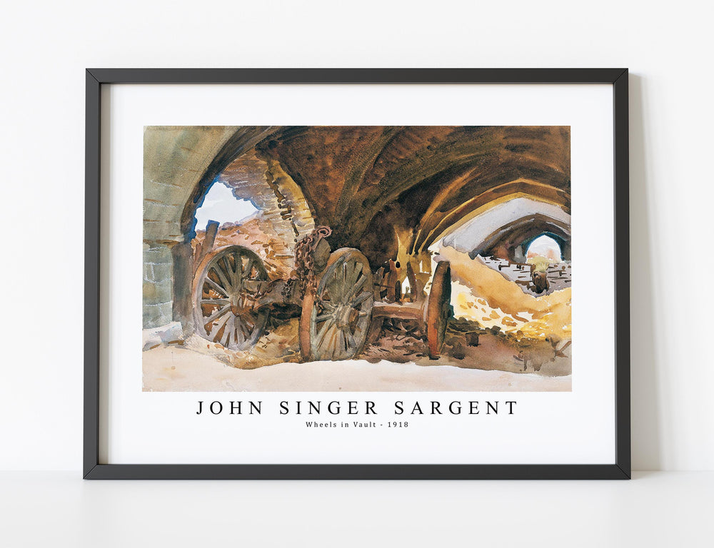 John Singer Sargent - Wheels in Vault (1918)