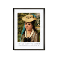 Pierre Auguste Renoir - Lise in a Straw Hat (Jeune fille au chapeau de paille) 1866