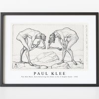Paul Klee - Two Men Meet, Each Believing the Other to Be of Higher Rank 1903