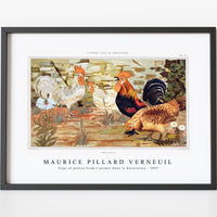 Maurice Pillard Verneuil - Coqs et poules from L'animal dans la décoration (1897)