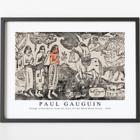 Paul gauguin - Change of Residence, from the Suite of Late Wood-Block Prints 1899