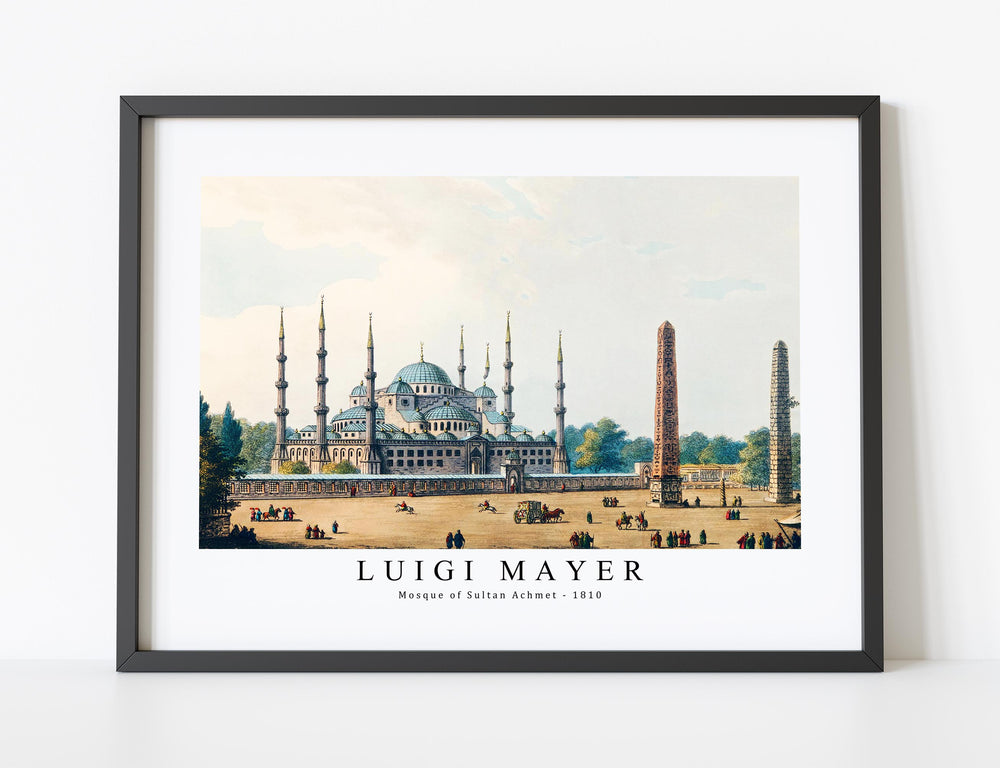 Luigi Mayer - Mosque of Sultan Achmet from  (1810)