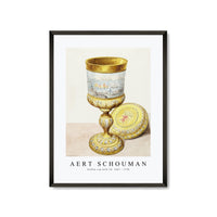 Aert schouman - Golden cup with lid-1667-1748
