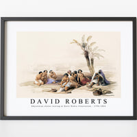 David roberts - Abyssinian slaves resting at Korti Nubia illustration-1796-1864