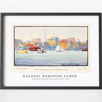 Rachael Robinson Elmer - New York from the 34th Street Ferry (1914)