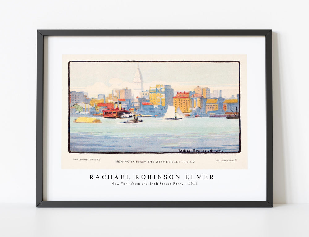 Rachael Robinson Elmer - New York from the 34th Street Ferry (1914)