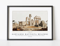 
              Giovanni Battista Belzoni - Ruins of the Temple at Erments illustration from the kings tombs in Thebes 1778-1823
            