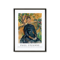 Paul Cezanne - Madame Cézanne (Hortense Fiquet, 1850–1922) in the Conservatory