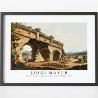 Luigi Mayer - Part of the grand gallery of the Temple of Diana (1810)