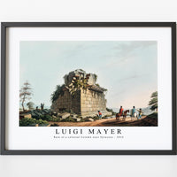 Luigi Mayer - Base of a colossal Column near Syracuse from Views in the Ottoman Dominions, in Europe, in Asia, and some of the Mediterranean islands (1810)