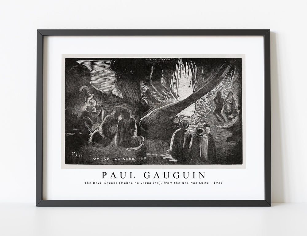 Paul Gauguin - The Devil Speaks (Mahna no varua ino), from the Noa Noa Suite 1921