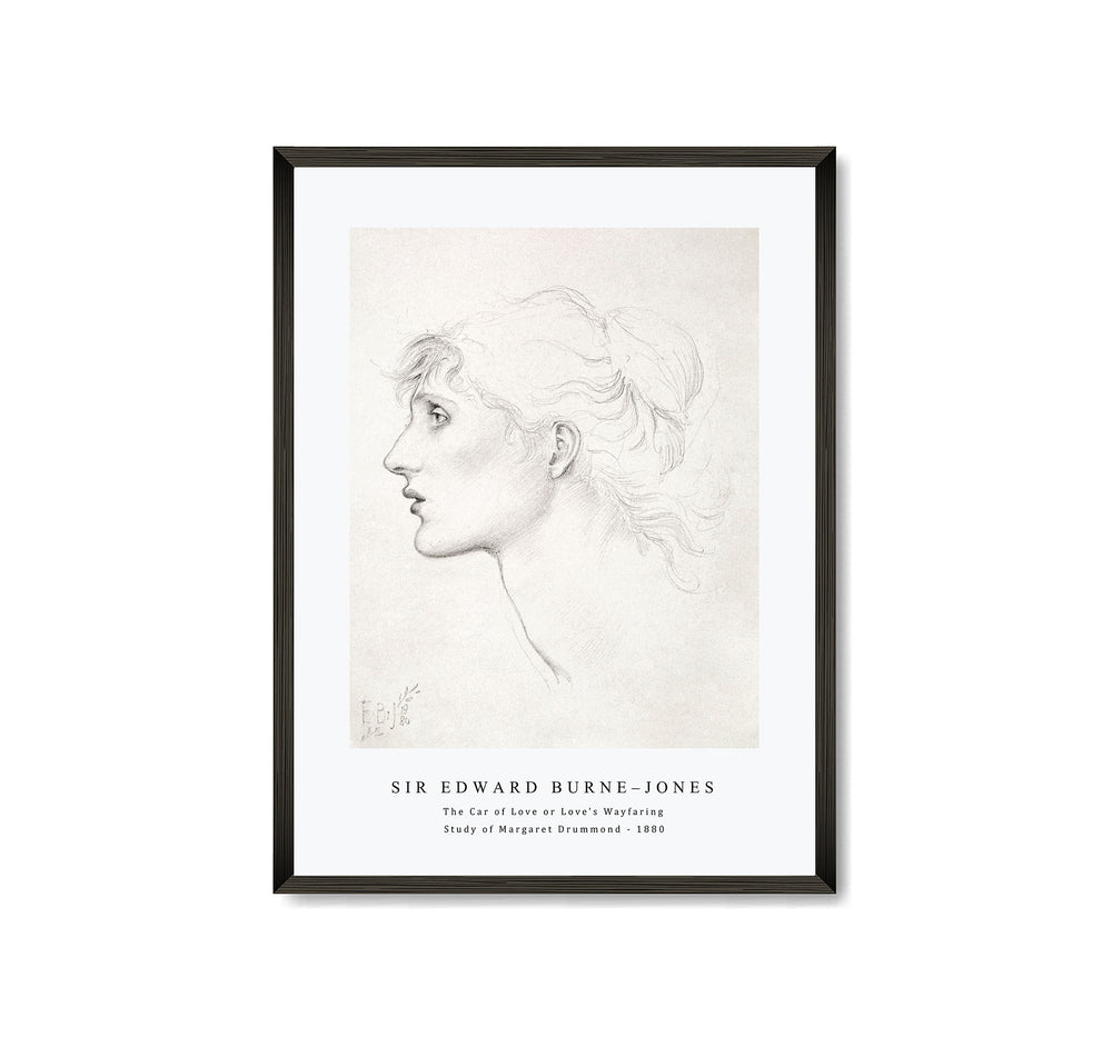 Sir Edward Burne Jones - The Car of Love or Love's Wayfaring - Study of Margaret Drummond (1880)