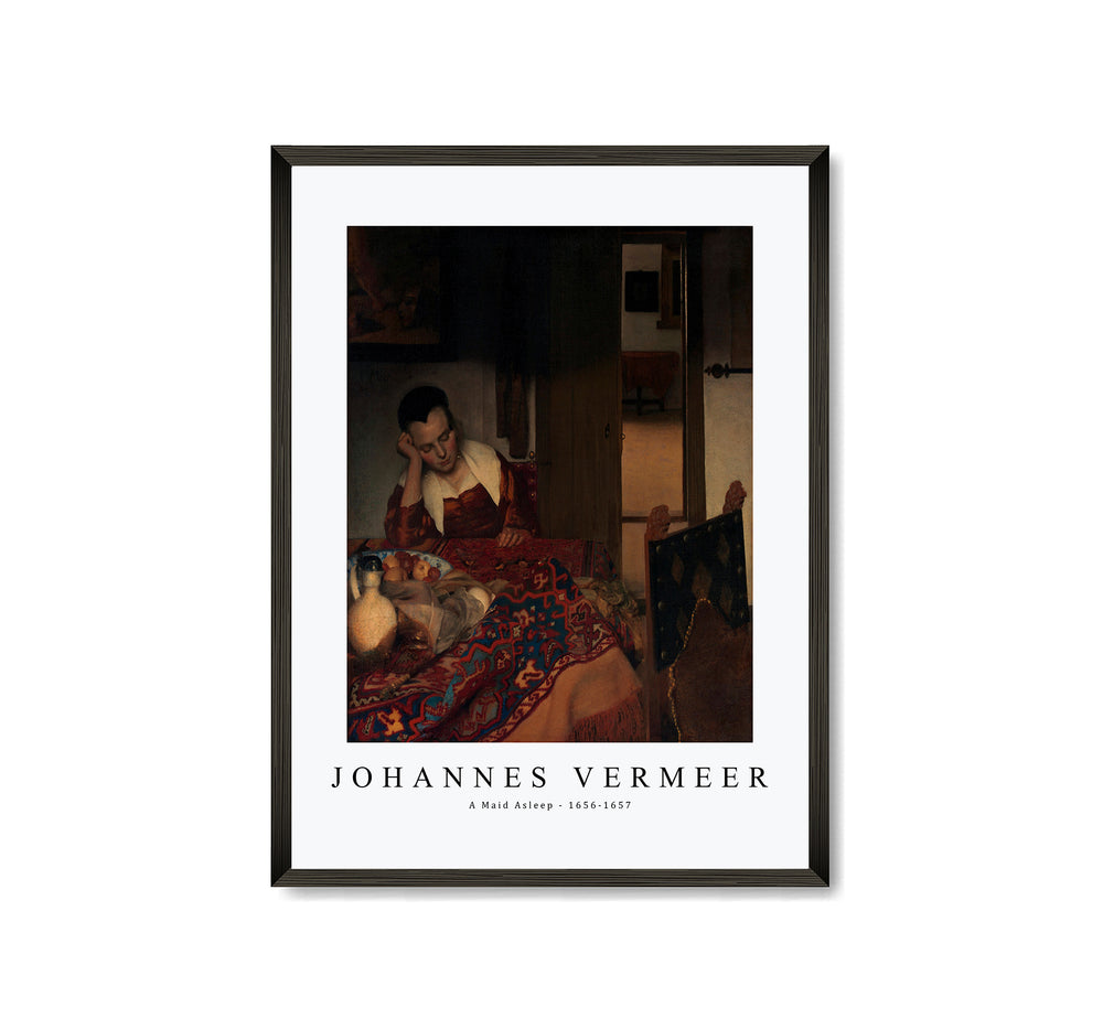Johannes Vermeeer - A Maid Asleep 1656-1657