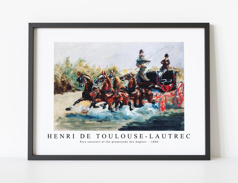 Henri De Toulouse–Lautrec - Nice souvenir of the promenade des Anglais 1880