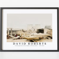 David Roberts - Grand approach to the Temple of Philae Nubia-1796-1864