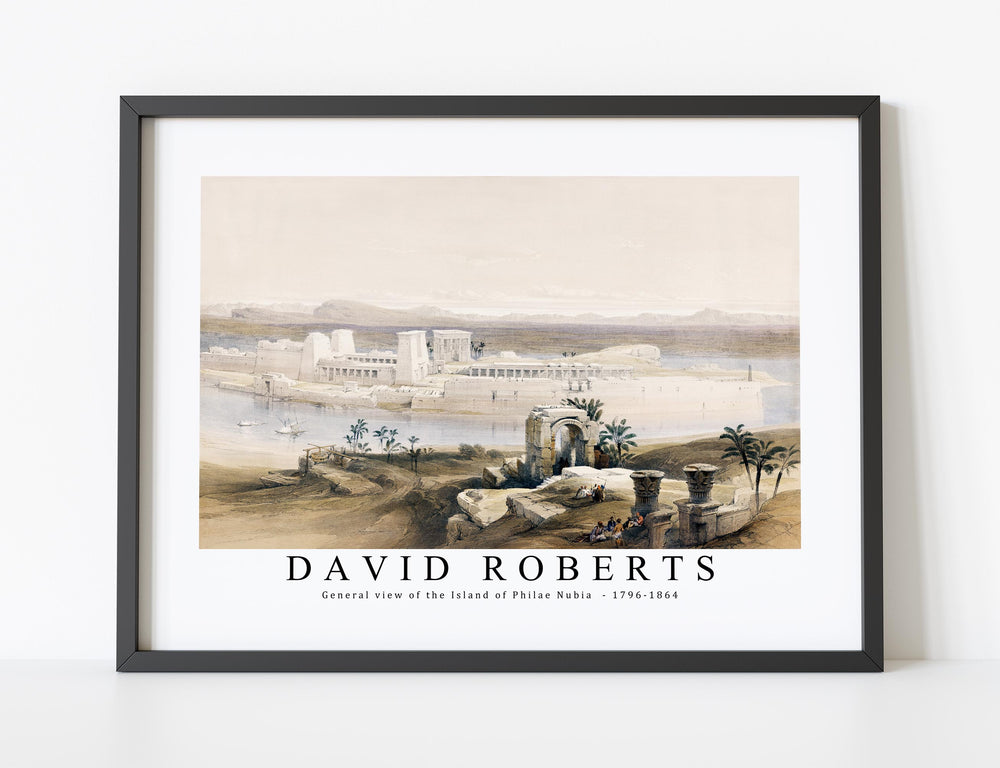 David Roberts - General view of the Island of Philae Nubia-1796-1864
