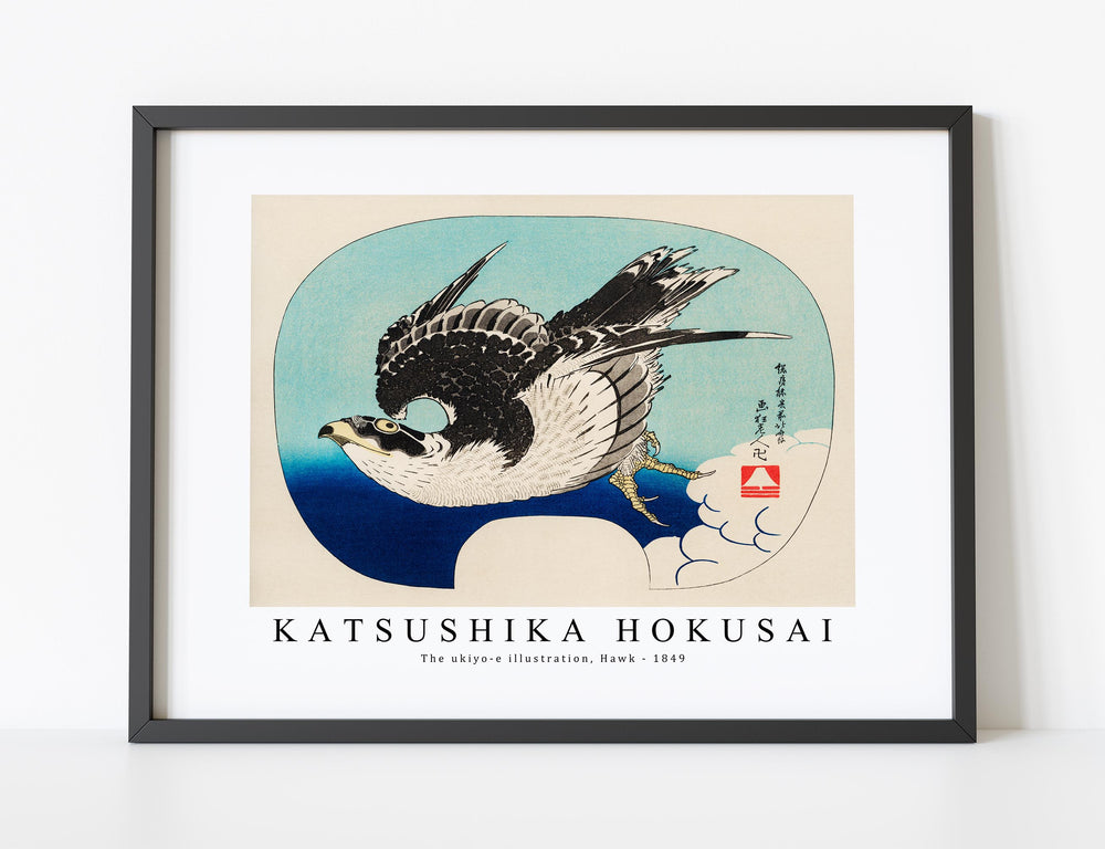 Katsushika Hokusai - The ukiyo-e illustration, Hawk 1849