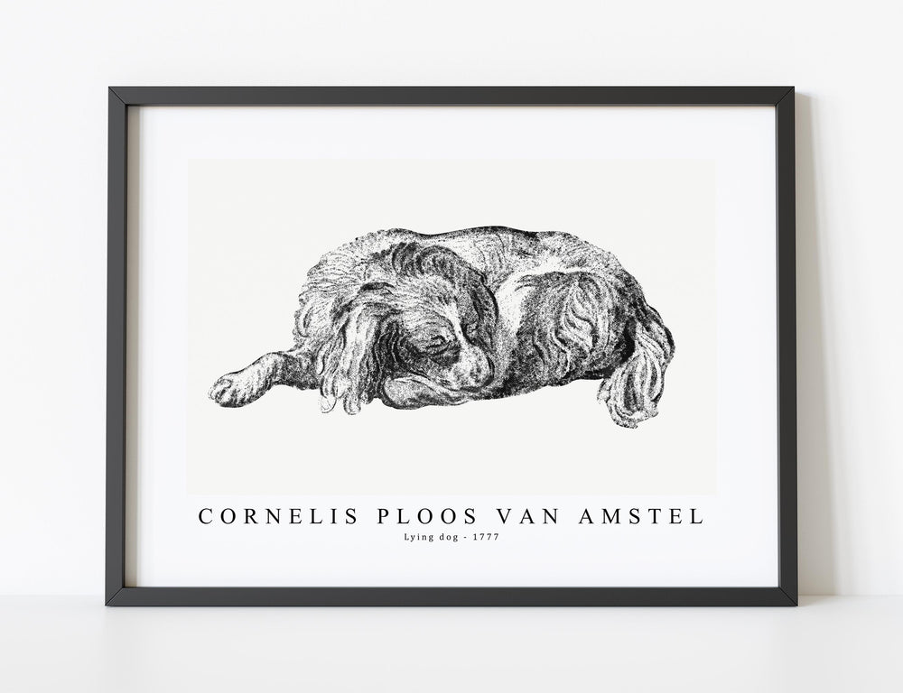 Cornelis ploos van amstel - Lying dog-1777