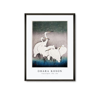 
              Ohara Koson - Group of Egrets (1925 - 1936) by Ohara Koson (1877-1945)
            