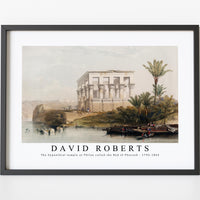 David Roberts - The hypaethral temple at Philae called the Bed of Pharaoh-1796-1864