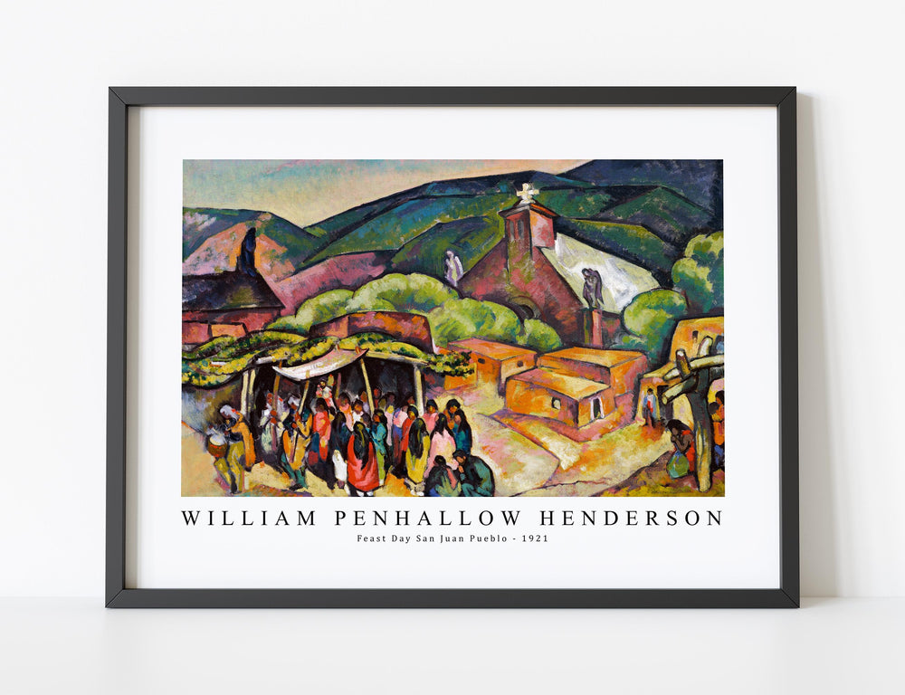 william penhallow henderson - Feast Day San Juan Pueblo-1921