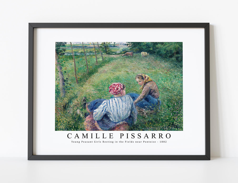 Camille Pissarro - Young Peasant Girls Resting in the Fields near Pontoise 1882