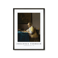 Johannes Vermeer - A Lady Writing a Letter 1665