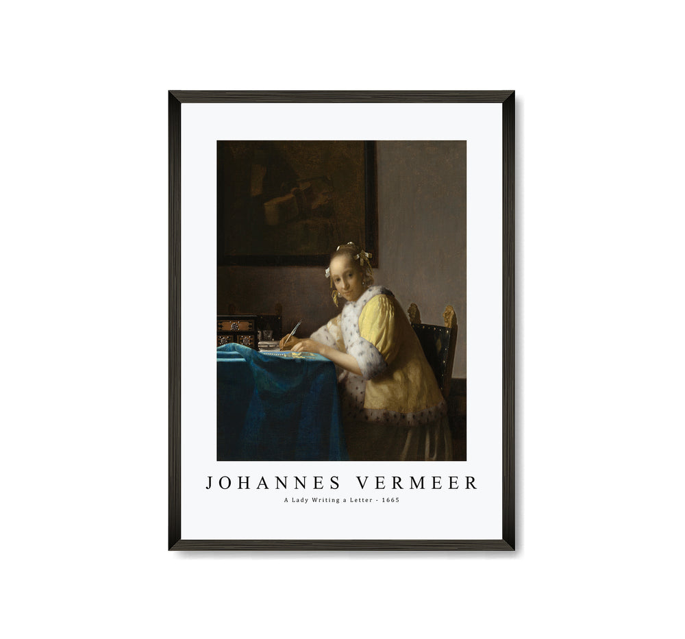 Johannes Vermeer - A Lady Writing a Letter 1665