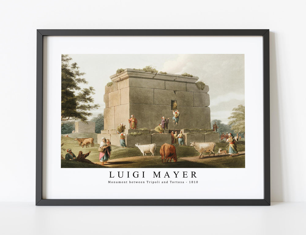 Luigi Mayer - Monument between Tripoli and Tortosa 1810