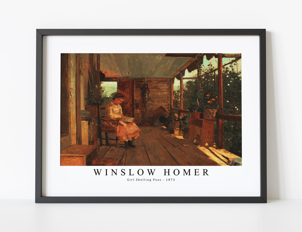 winslow homer - Girl Shelling Peas-1873