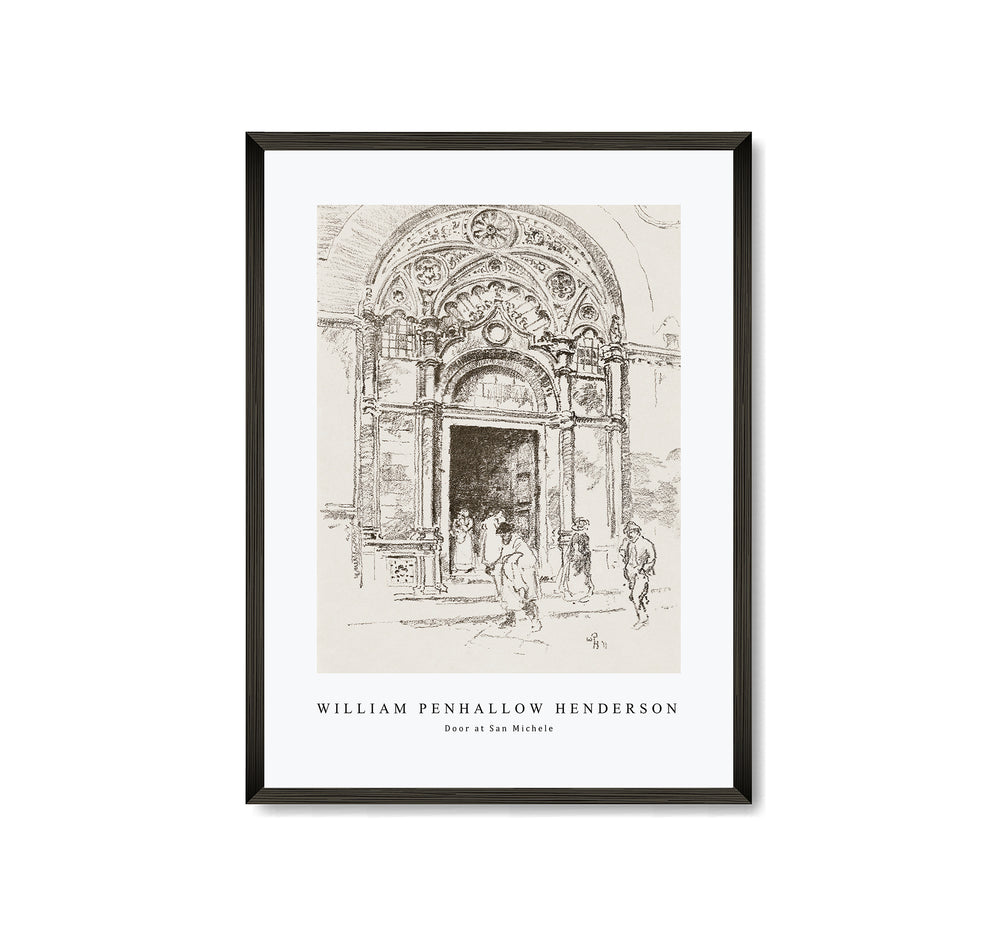 william penhallow henderson - Door at San Michele