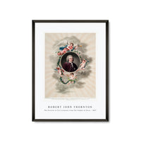 Robert John Thornton - The Portrait of Carl Linnaeus from The Temple of Flora (1807)