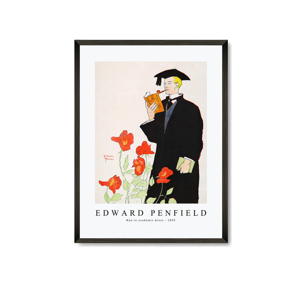 Edward Penfield - Man in academic dress 1895