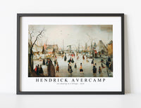 
              Hendrick Avercamp - Ice-skating in a Village 1610
            