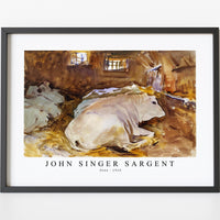 John Singer Sargent - Oxen (ca. 1910)